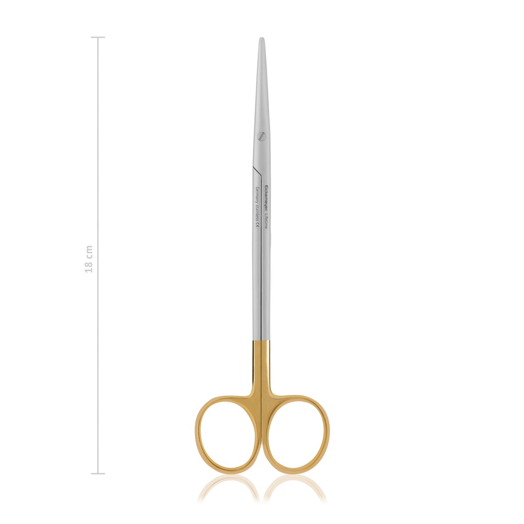 Präparierschere METZENBAUM, fein, stumpf/stumpf, 18 cm, gerade, TC