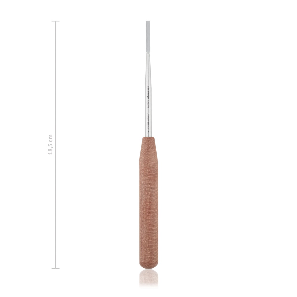 Raspatorium mit Ferrozellgriff, 3 mm, 18,5 cm
