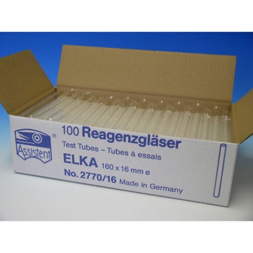 [714016] Reagenzgläser, 16 mm x 16 cm, Pck. mit 100 Stück 