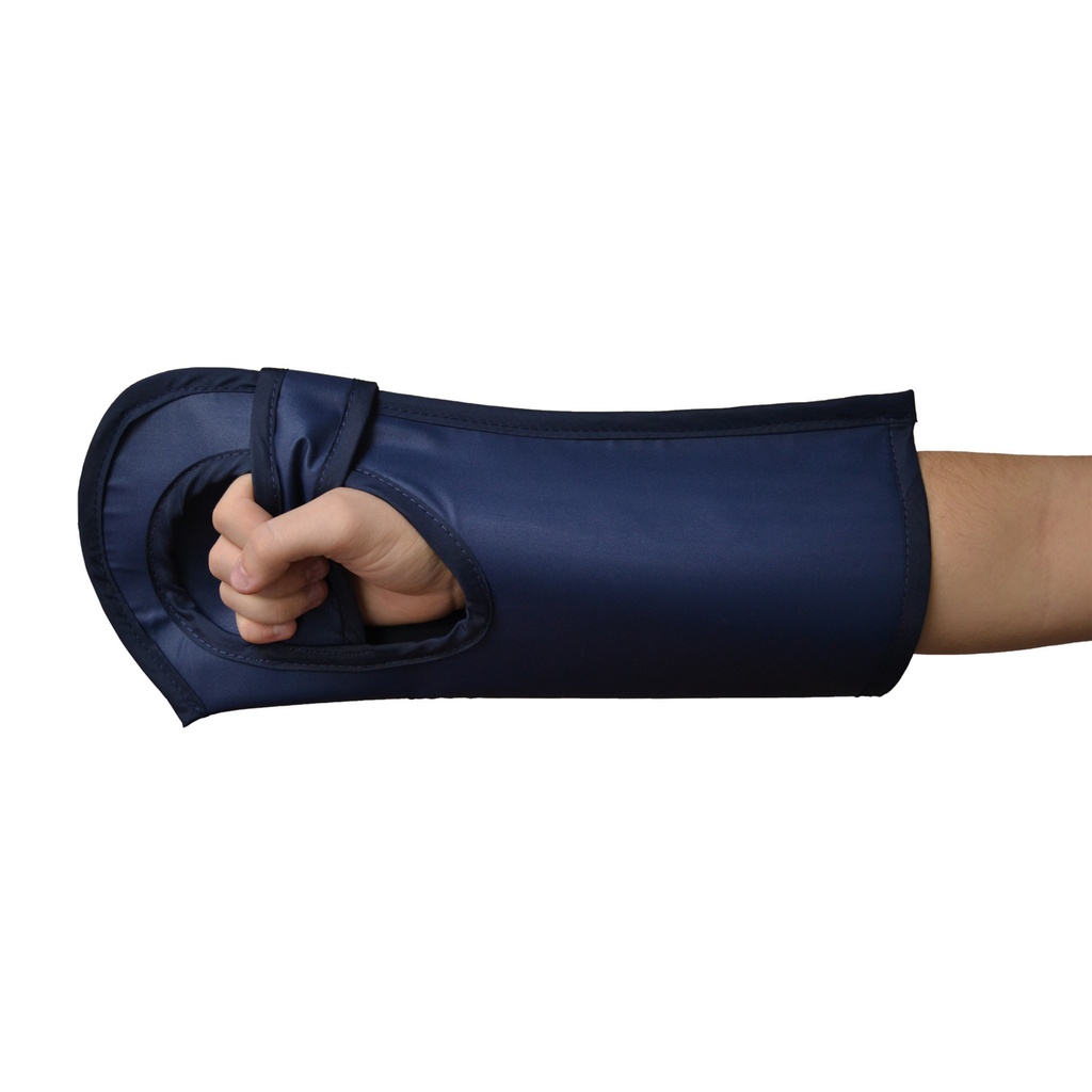 [705750] Röntgen-Handschutz, groß, mit Klettverschluß, blau, Pb 0,5 mm, Paar Breite 18 cm, Länge 40 cm