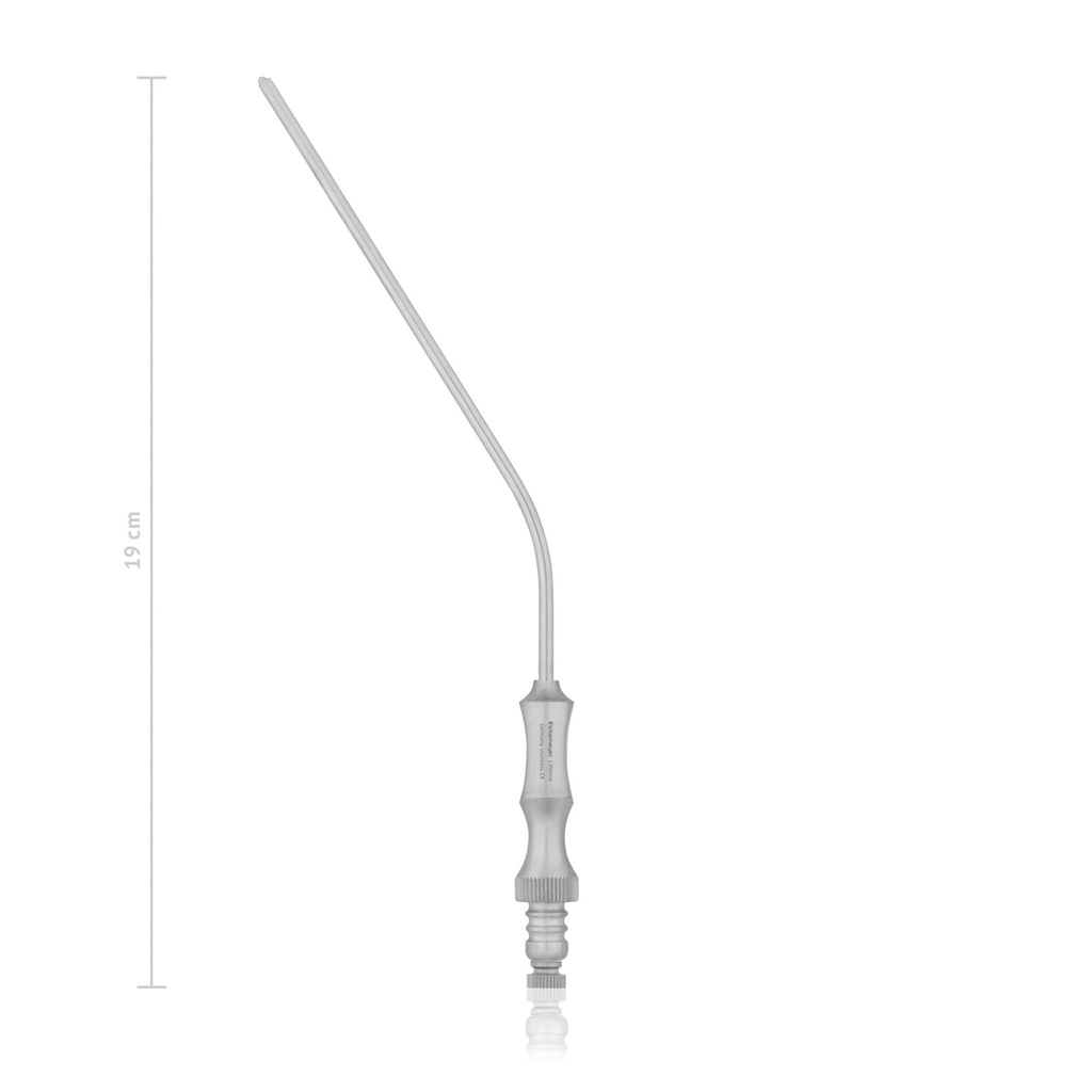 Saugkanüle FRAZIER/ FERGUSSON, AD Ø = 3 mm, mit Saugunterbrecher und Mandrin, 19 cm lang