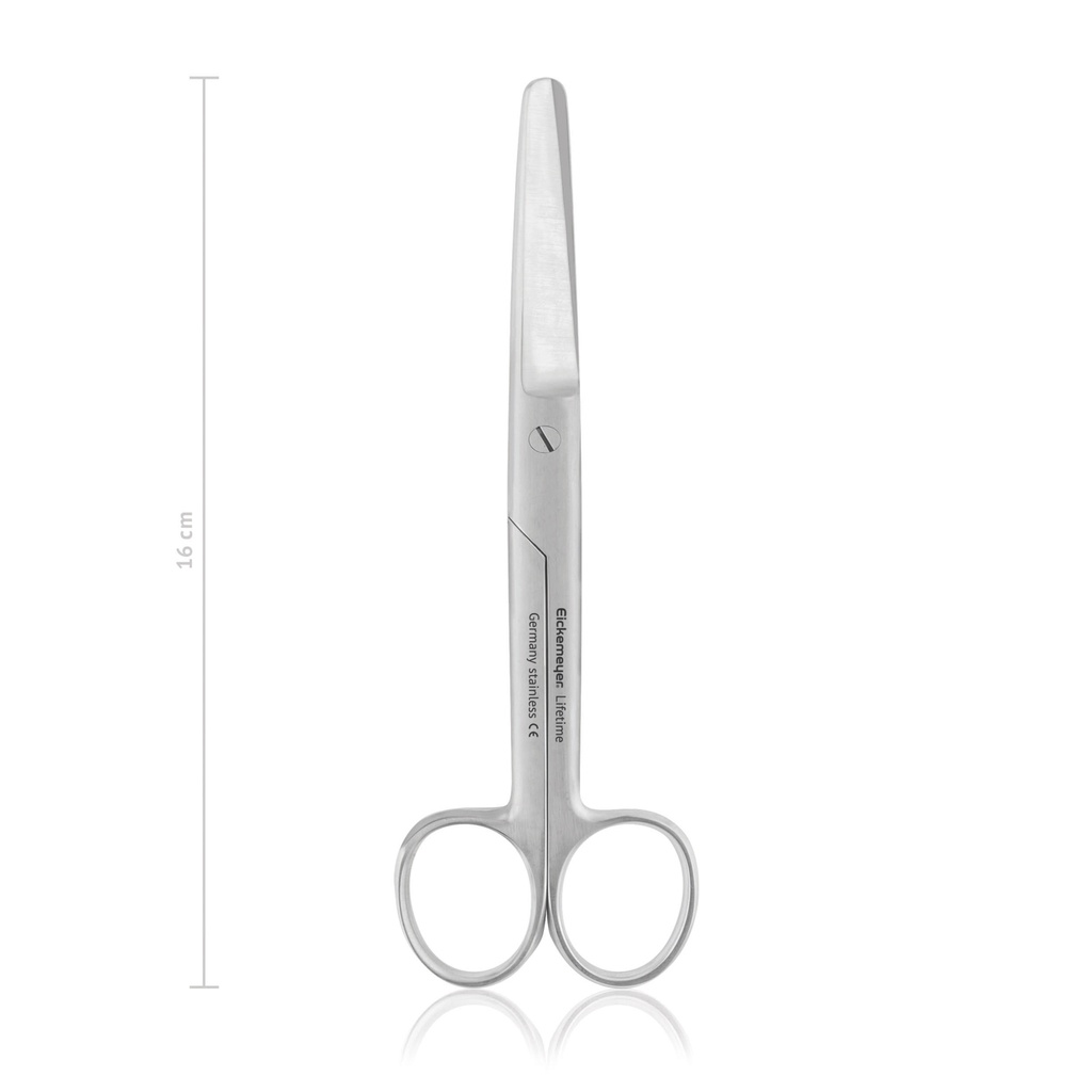 Chirurgische Schere, kräftiges Modell, stumpf/stumpf, 16, cm, gebogen