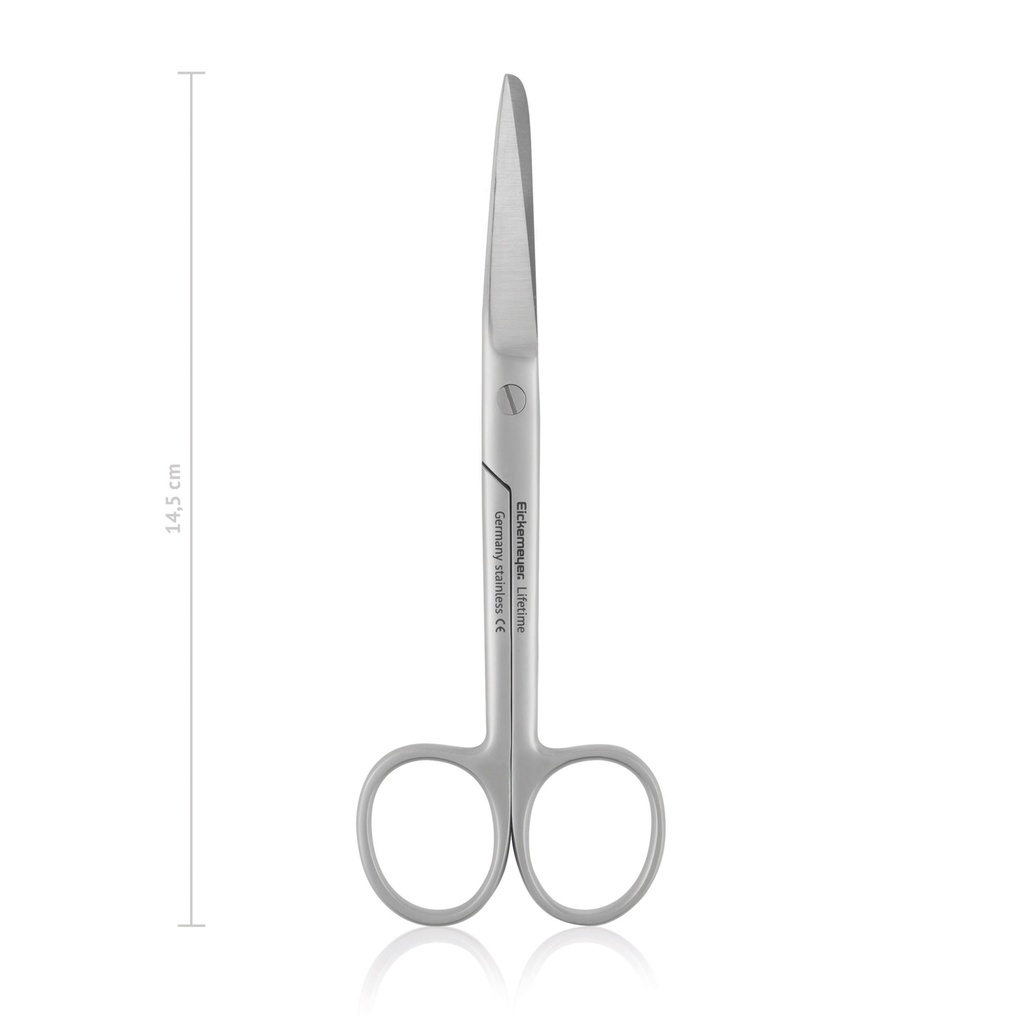 [114314] Chirurgische Schere STANDARD, spitz/stumpf, 14,5 cm, gebogen
