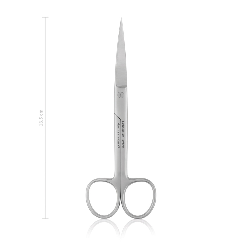 Chirurgische Schere STANDARD, spitz/spitz, 16,5 cm, gebogen