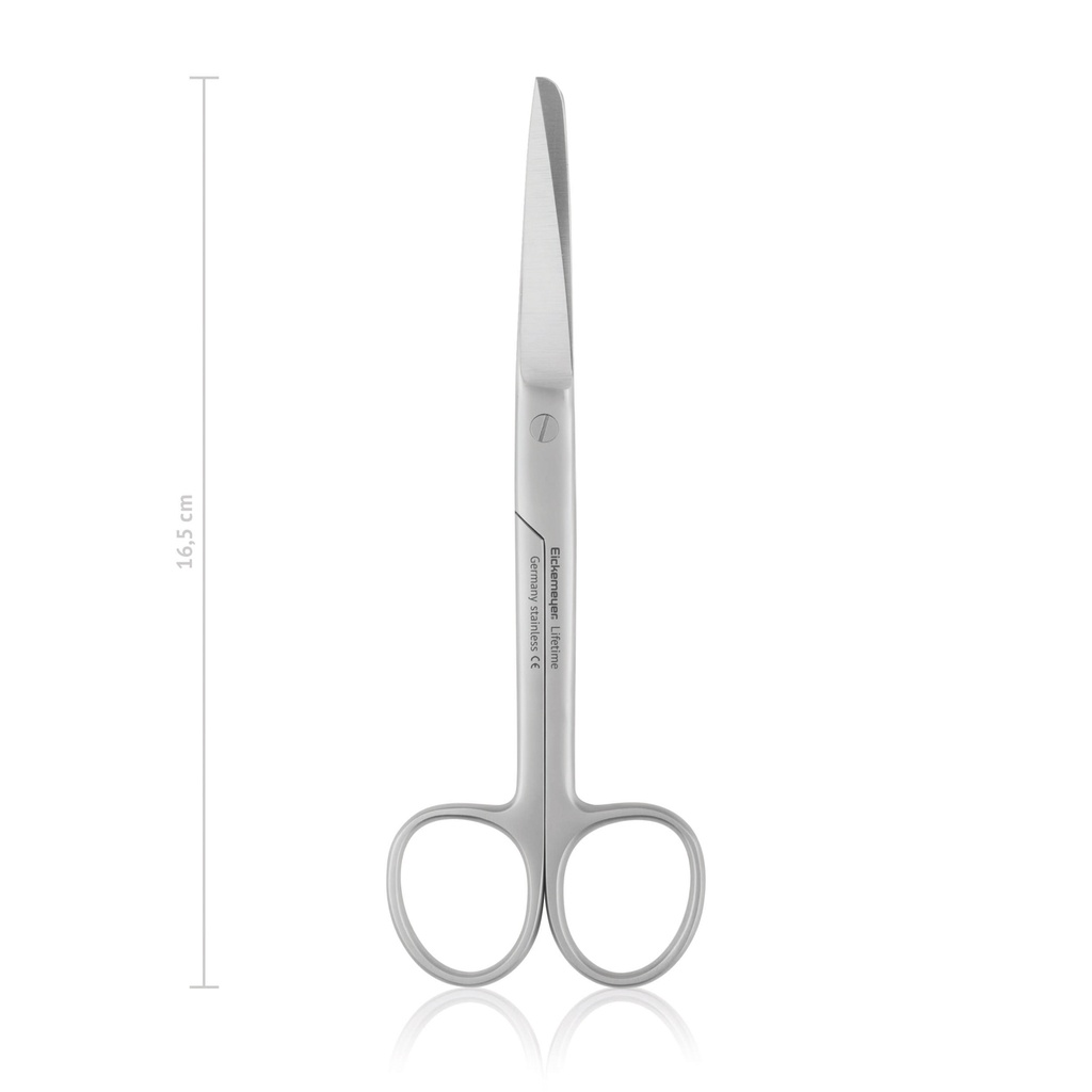 Chirurgische Schere STANDARD, spitz/stumpf, 16,5 cm, gebogen