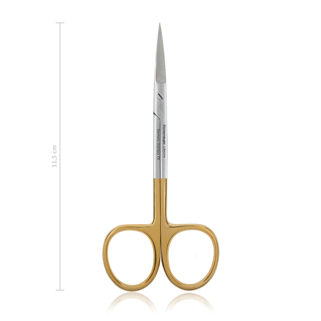 Schere IRIS, fein, spitz/spitz, 11,5 cm, gebogen, TC