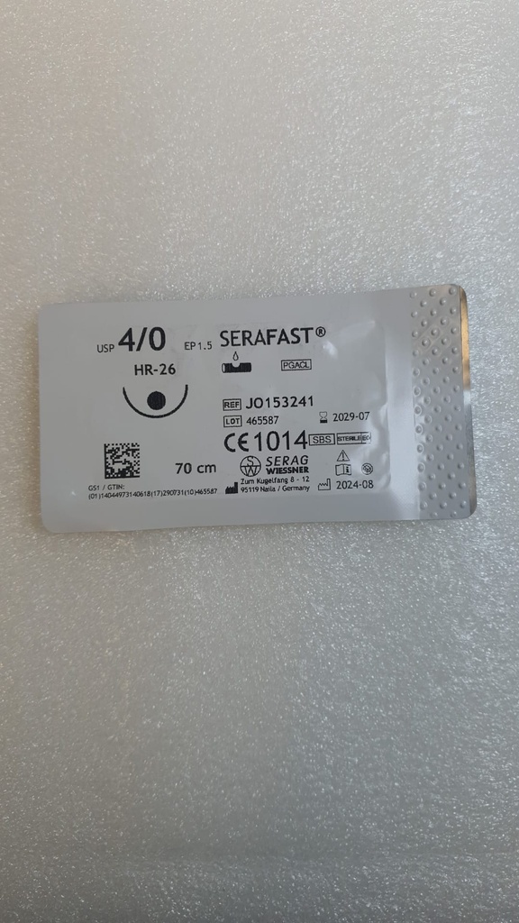 Serafast EP 1,5, USP 4/0 Round bodied needle 