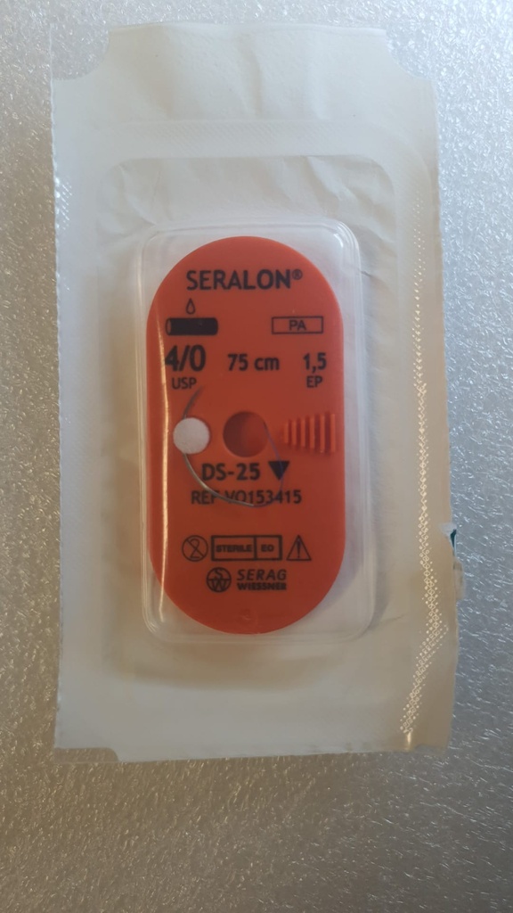 Seralon EP 1,5, USP 4/0 Triangular needle 