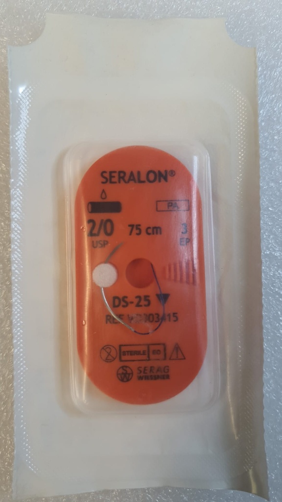 [050887] Seralon EP 3, USP 2/0 Triangular needle 