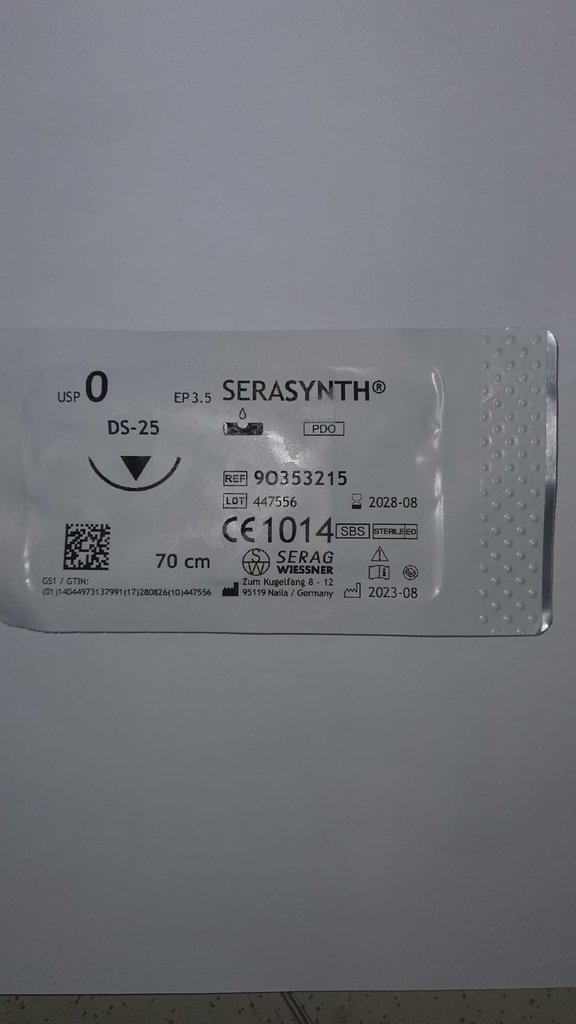 Serasinth EP 3,5, USP 0 Reverse cutting needle 
