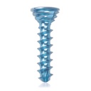 Titan-Verriegelungsschraube Ø2.7x 12 mm,multidirektional, blau, Torx 10, selbstschneidend, selbstbohrend