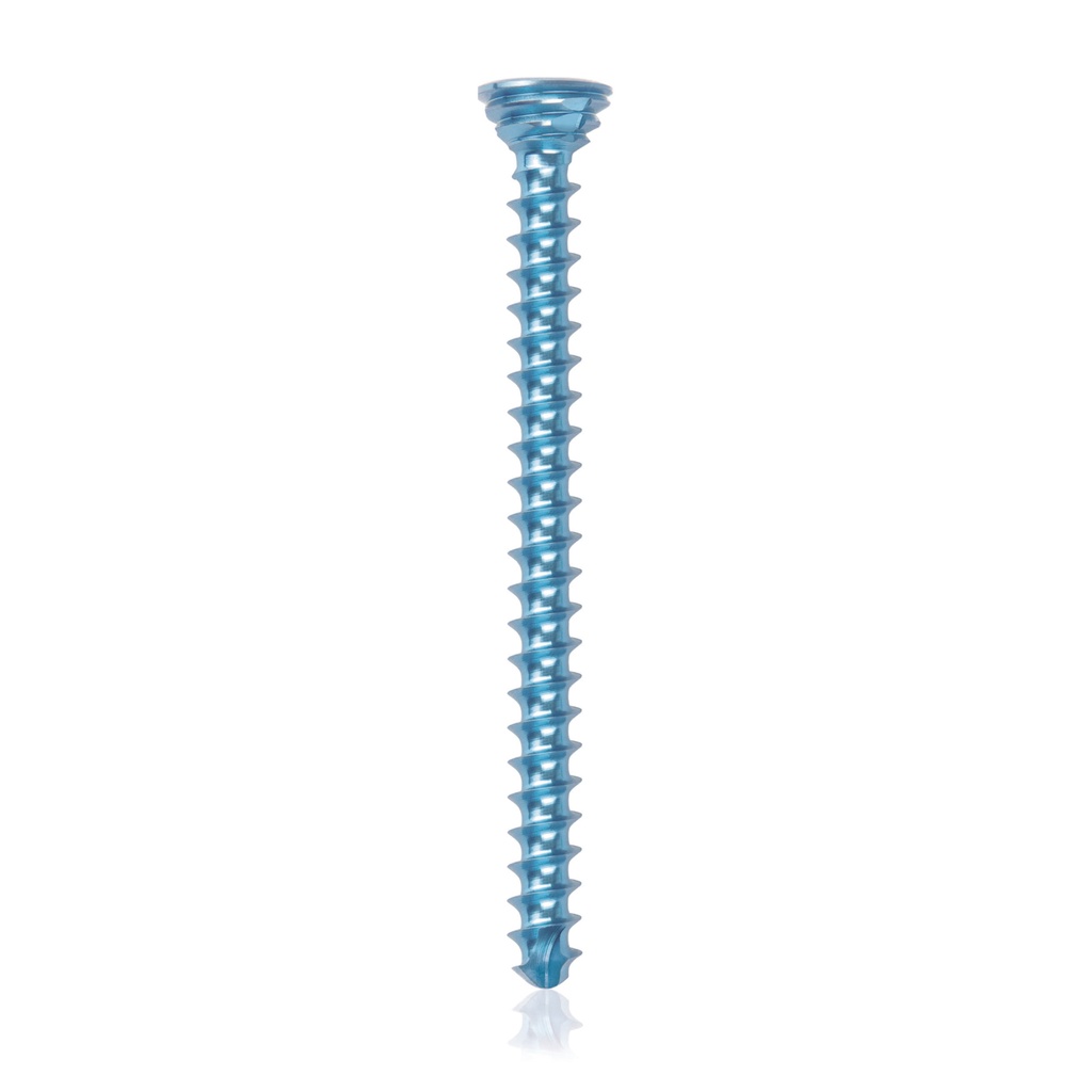 Titan-Verriegelungsschraube Ø2.7x 34 mm,  multidirektional, blau, Torx 10, selbstbohrend, selbsschneidend