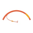 Tracheotubus in Übergröße, ID = 16 mm rotes Gummi, mit Kontollballon, 48 cm lang