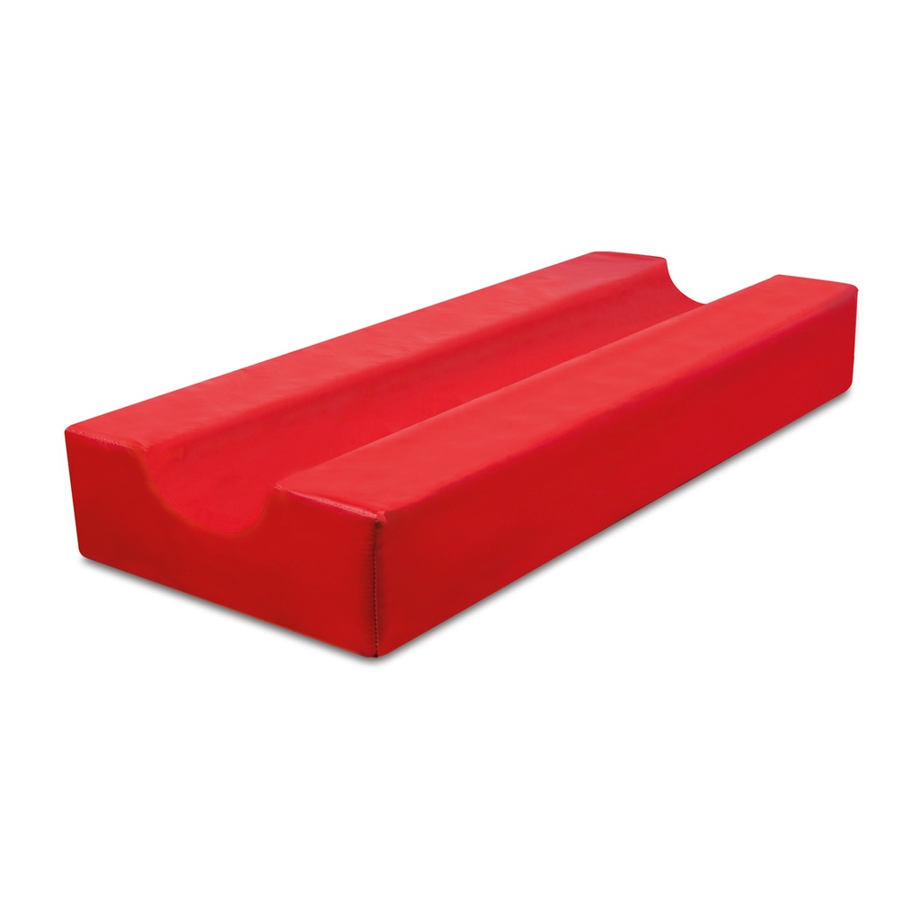 Ultraschall-Lagerungskissen Größe 3 130 x 50 x 20 cm mit rotem Überzug für große Hunde nach Dr. Schramm