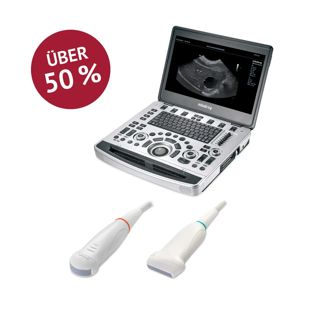 Abverkaufs-Paket M9 Vet Abdomen mit 2 Schallköpfen, Mikro-konvex (C11-3s) und Linear (L12-4s)