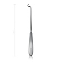 Unterbindungsnadel Deschamps, 20 cm, links gebogen für die rechte Hand,scharf kleine Biegung