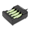 USB Ladegerät mit 4 wiederaufladbaren Ni-MH Batterien (AAA) für Handspaltlampe KOWA SL-17