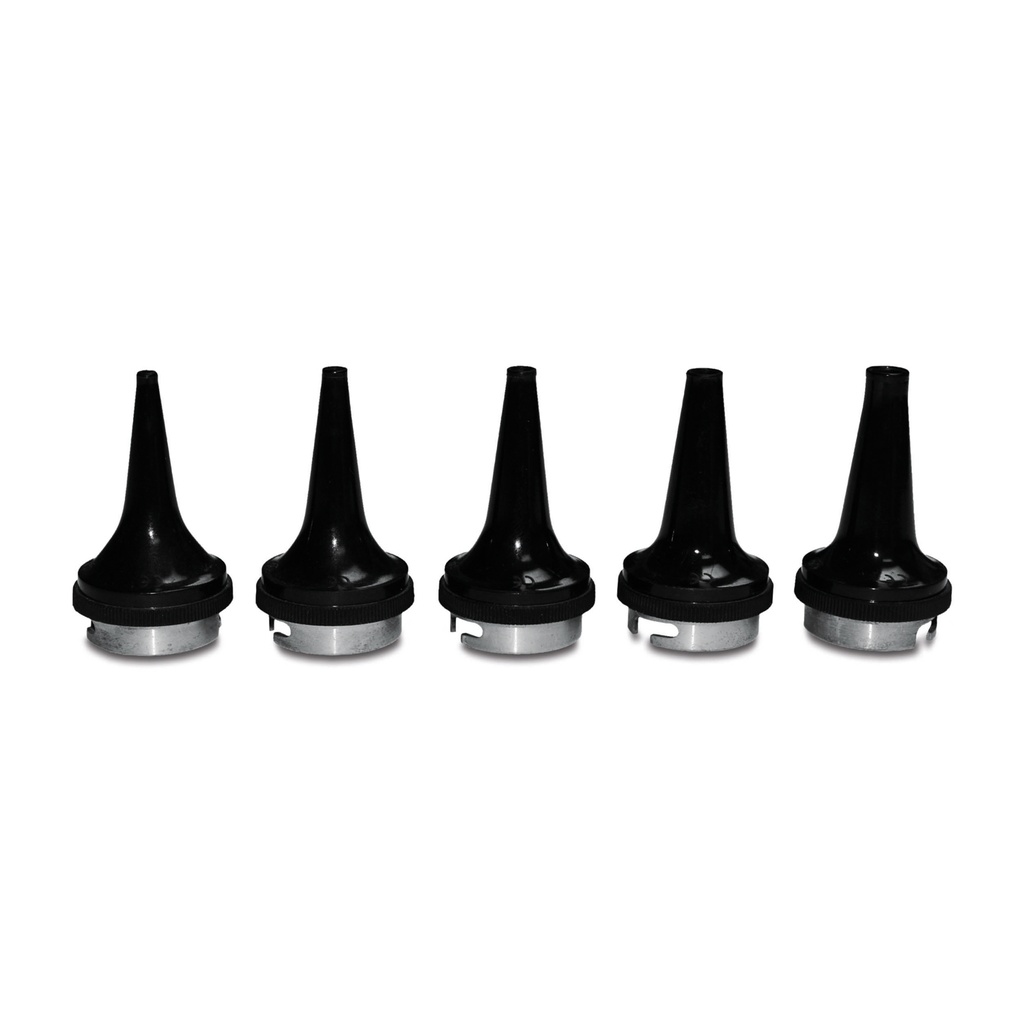 HEINE Vet.-Spekula, Satz mit 5 Stück, Sanalon, d = 2,2 - 5,5 mm für geschlitztes Kopfstück 300036, G-000.21.316