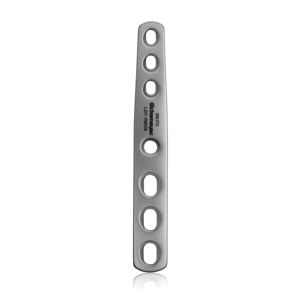 Intertarsal Arthrodese Platte für Schrauben D=2/2,7 mm, Länge 59 mm