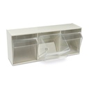Spritzenspender, 3-teilig, Farbe: weiss 60 x 20,5 x 24 cm, mit Wandbefestigung