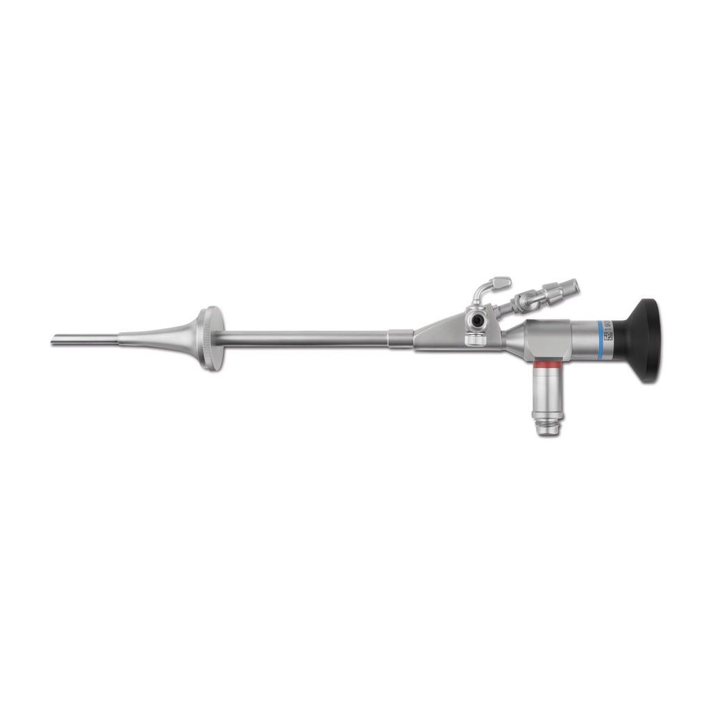 [30612201] Eickview Kompakt mit Otoskopieaufsatz, starr, Ø 3,8 mm, L = 14 cm, integrierter Arbeitskanal, Ø 1,3 mm, Vorausblick-Optik 30°, einlegbar