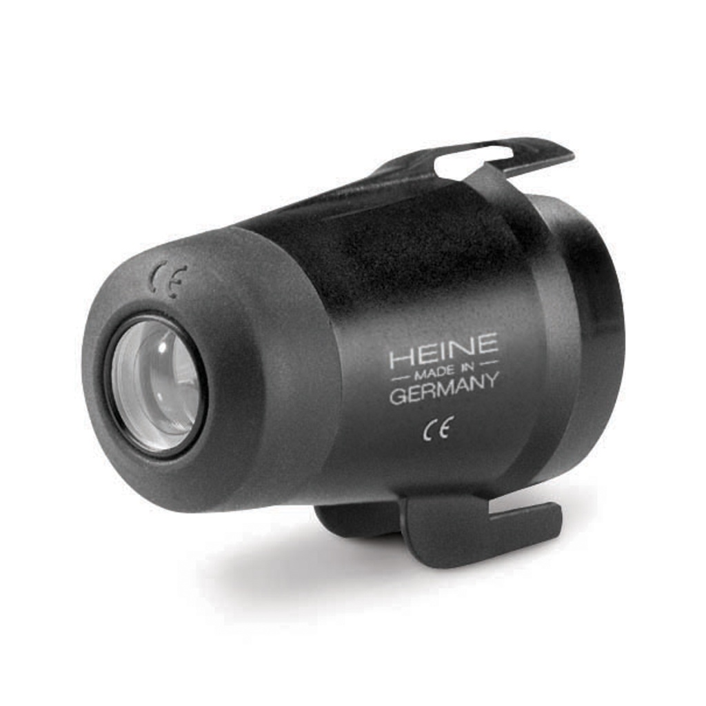 [17354302] HEINE Lupenaufsatz HSL 10xpassend auf Handspaltlampe HSL100/HSL15010fach Vergrößerung, vergrößerter Arbeitsabstand,  vergütetes Objektiv und Okularlinse,  großes Übersichtsfeld