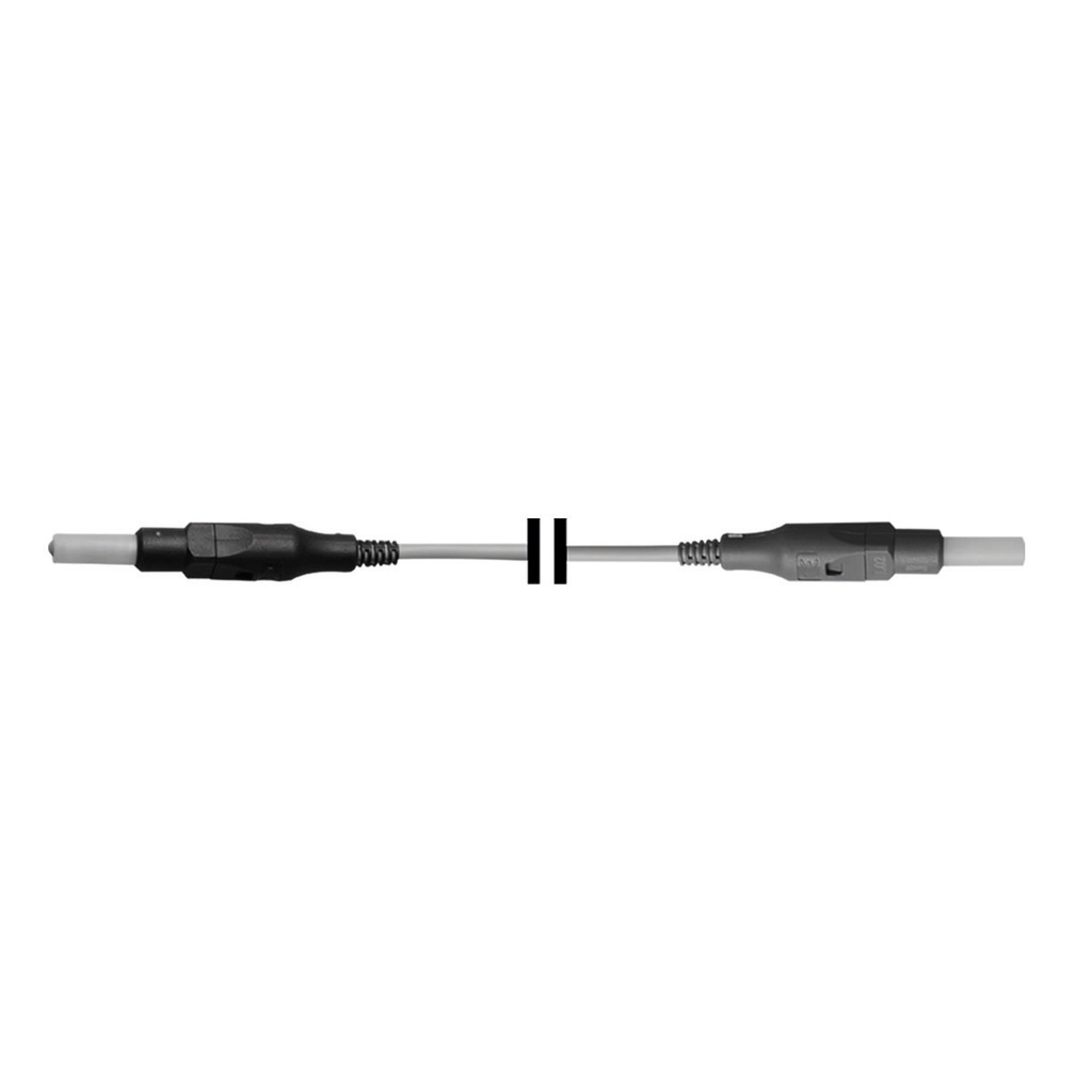 HF-Anschlusskabel für monopolare Instrumente, anschließbar an HF-Gerät Ellman Surgitron und EICKEMEYER®140 Vet, Stecker 4 mm männlich + 4 mm weiblich, L = 4,5 m