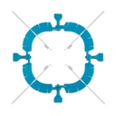 Ringretraktor, 14,4 x 14,4 cm, inkl. 8 elastische Haken, scharf, "Semi-disposable"