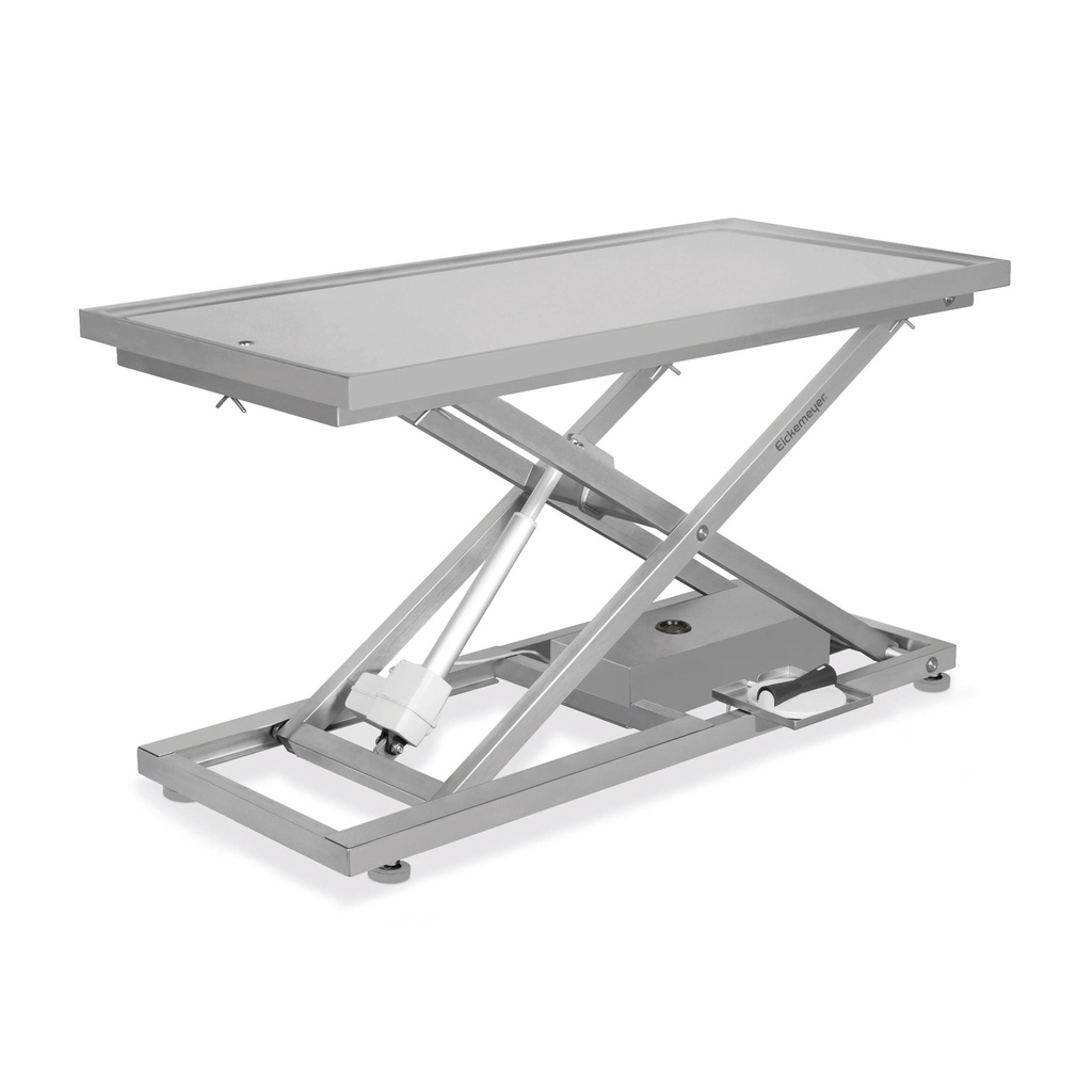 [6042000024] Scherentisch II, mit CNS Tischplatte, 60 x 130 cm (Edelstahl, ohne Akku-Option für stationären Tisch, ohne Mobil-Kit und Akku, ohne elektrische Kippoption, ohne Waage, ohne Dentaltablett)