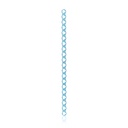 EickLoxx Micro Knochenplatte, 1 mm System, hellblau, 20-Loch, Maße in mm: 79,5 x 3,5 x 1.0