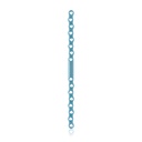 EickLoxx S-Typ Knochenplatte 16-Loch, 180 x 10,5 x 3,2 mm, Titan hellblau