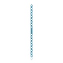 EickLoxx S-Typ Knochenplatte 18-Loch, 210 x 10,5 x 3,2 mm, Titan hellblau