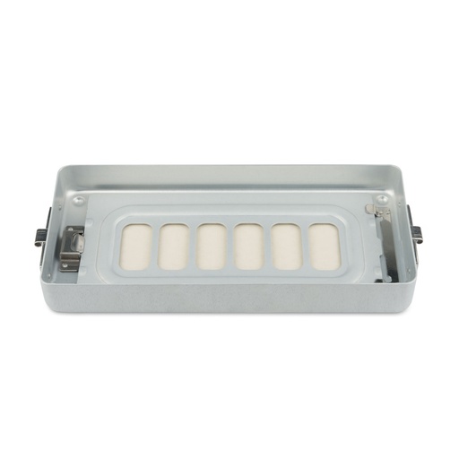 [500613] 3,5 cm hohes Bodenteil zu Klein-Set-Container, perforiert, flach, 300 x 140 x 30 mm, grau