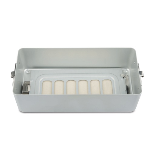 [500620] 9 cm hohes Bodenteil zu Klein-Set-Container, perforiert, 300 x 140 x 90 mm, grau