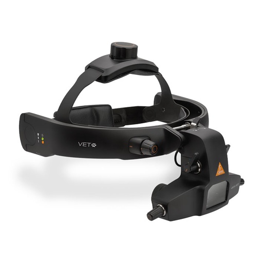 [173497] HEINE OMEGA 600 VET - Indirektes Ophthalmoskop (mit Batterie und +2 D Okular), E4-USBC Netzteil mit Kabel, Okular 0 D