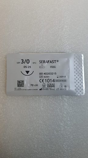 [050872] Serafast EP 2, USP 3/0 Reverse cutting needle 