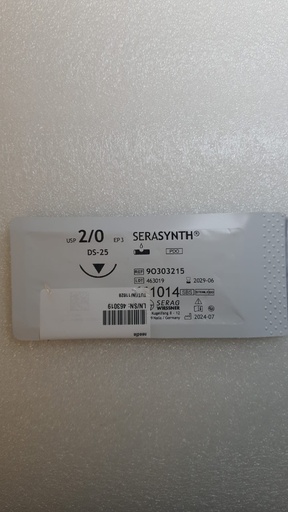 [050880] Serasinth EP3, USP 2/0 Reverse cutting needle 