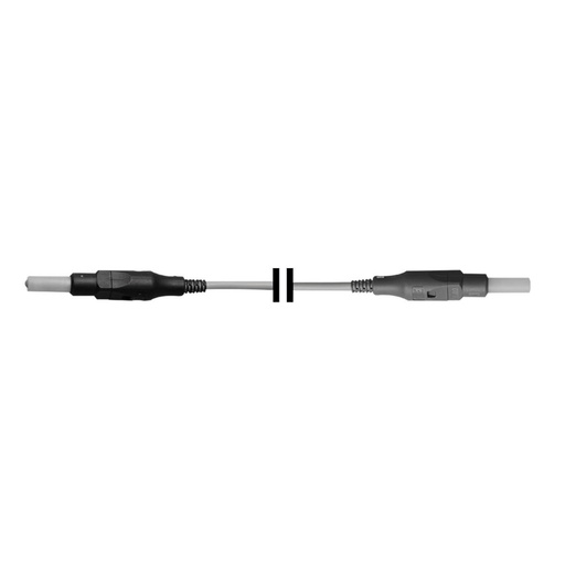 [30495050] HF-Anschlusskabel für monopolare Instrumente, anschließbar an HF-Gerät Ellman Surgitron und EICKEMEYER®140 Vet, Stecker 4 mm männlich + 4 mm weiblich, L = 4,5 m